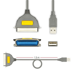 AXAGON USB 2.0 - párhuzamos centronics 36pin nyomtató kábel (ADP-1P36) (ADP-1P36)