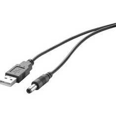 Renkforce USB tápkábel, 5 V DC 5,5 mm-es dugóval, 1 m, (RF-4079664)
