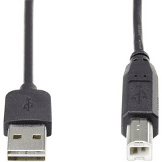 Renkforce USB 2.0 A/B csatlakozókábel 1,8 m, megfordítható dugóval (RF-4078644)