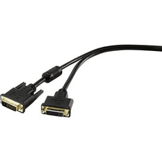 Renkforce DVI-D hosszabbító kábel ferrit maggal, 1,8 m, (RF-4212198)