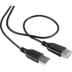 Renkforce SuperSoft hosszabbító kábel A/A fekete 1 m (RF-4080795)