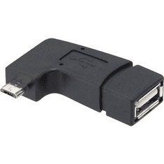 Renkforce USB 2.0 mikro-B adapter, 90°-ban hajlított, OTG funkcióval, (RF-4080783)