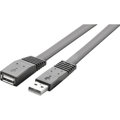 Renkforce USB 2.0 hosszabbítókábel, A/A, lapos, 1 m, (RF-4087404)
