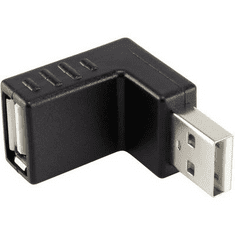 Renkforce USB könyök adapter [dugó A - USB 2.0 aljzat A] 90°-ban felfelé hajlított 29212C30 (RF-4131441)