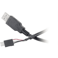 Akasa USB kábel átalakító belsőről külsőre, 4 pólusú, 40 cm, EXUSBIE-40