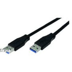 Bachmann USB 3.0 Csatlakozókábel [1x USB 3.0 dugó, A típus - 1x USB 3.0 dugó, A típus] 3.00 m Fekete (918.082)