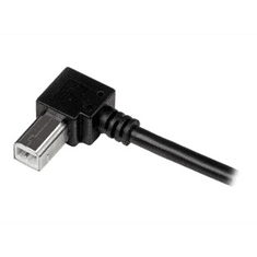 Startech StarTech.com 2m USB 2.0 A to Right Angle B Cable Cord - 2 m USB Printer Cable - Right Angle USB B Cable - 1x USB A (M), 1x USB B (M) (USBAB2MR) - USB cable - 2 m (USBAB2MR)