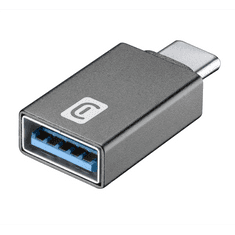 CellularLine DRIVE adapter (Type-C, - USB, töltéshez, adatátvitelhez) FEKETE (USBA2CCARADAPTERK) (USBA2CCARADAPTERK)