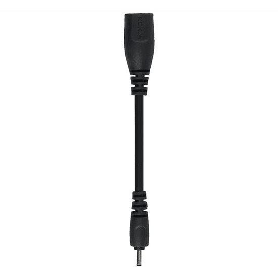 Nokia töltő csatlakozó adapter kábel (2mm) FEKETE (CA-44) (CA-44)