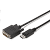 Display Port -> DVI-D átalakító kábel fekete 5m (AK-340301-050-S) (AK-340301-050-S)