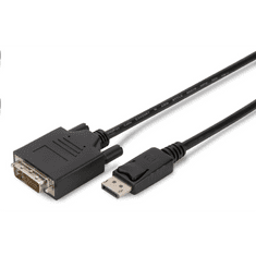 Assmann Display Port -> DVI-D átalakító kábel fekete 5m (AK-340301-050-S) (AK-340301-050-S)