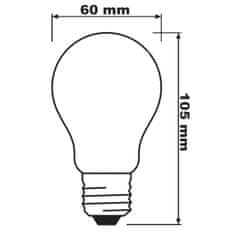 LEDVANCE Dimmelhető LED izzó E27 A60 7,5W = 75W 1055lm 4000K Semleges fehér 300° CRI90 Superior
