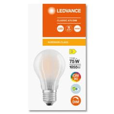 LEDVANCE Dimmelhető LED izzó E27 A60 7,5W = 75W 1055lm 4000K Semleges fehér 300° CRI90 Superior