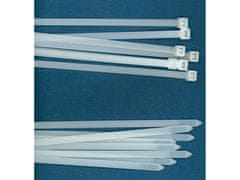 sarcia.eu Poliamid rögzítő szalagok, fehér kábelkötegelők 200x3,6 mm, 25 cm