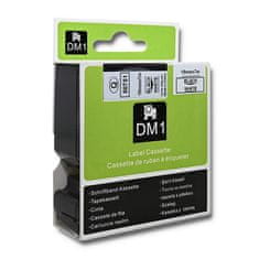 Qoltec szalag DYMO D1 45803, 45808 | 19mm x 7m | Fehér/Fekete nyomtatás