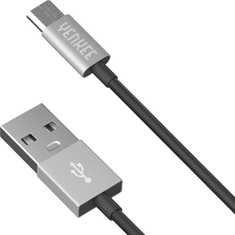 USB A / B micro szinkronizáló és töltőkábel 1m szürke (YCU 221 BSR) (YCU 221 BSR)