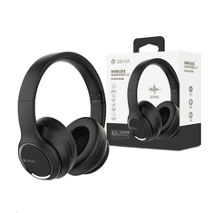 Wireless Bluetooth sztereó fejhallgató beépített mikrofonnal - Kintone Series Wireless Headphones V2 - fekete (ST379512)