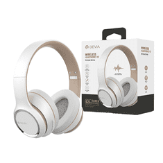 Wireless Bluetooth sztereó fejhallgató beépített mikrofonnal - Kintone Series Wireless Headphones V2 - fehér (ST379529)