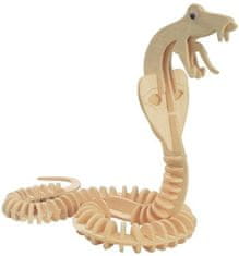 WOODEN TOY, WCK 3D puzzle kígyó - kobra
