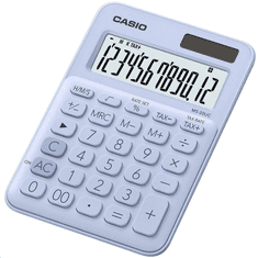 CASIO MS-20UC-LB asztali számológép, világoskék (MS-20UC-LB)