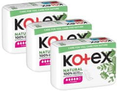 Kotex Natural Super, 3 x 7 db
