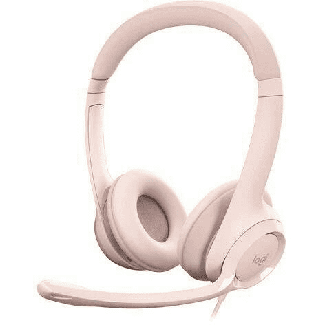 Logitech H390 Headset Vezetékes Fejpánt Iroda/telefonos ügyfélközpont USB A típus Rózsaszín (981-001281)