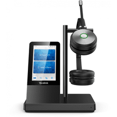 YEALINK WH66 Dual UC Személyi audiokonferencia rendszer Vezeték nélküli Fejpánt Iroda/telefonos ügyfélközpont USB A típus Bluetooth Dokkoló Fekete (1308008)
