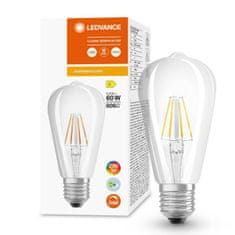 LEDVANCE Dimmelhető LED izzó E27 ST64 5,8W = 60W 806lm 4000K Semleges fehér 300° CRI90 Superior