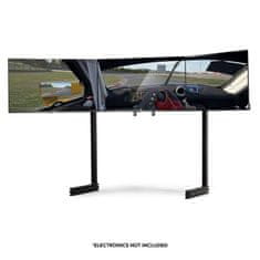 Next Level Racing ELITE szabadon álló hármas kiegészítő, kiegészítő tartó 2 oldalsó monitorhoz, fekete