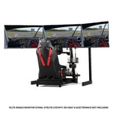 Next Level Racing ELITE szabadon álló hármas kiegészítő, kiegészítő tartó 2 oldalsó monitorhoz, fekete