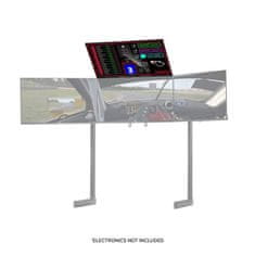 Next Level Racing ELITE szabadon álló négyes kiegészítő, kiegészítő konzol a negyedik felső monitorhoz, fekete