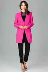 Lenitif Női hosszú kabát Javonte K497 rózsaszín S