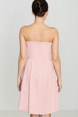 Lenitif Női estélyi ruha Evamour K368 rózsaszín XL