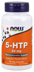 NOW Foods 5-HTP, 50 mg, 90 Növényi kapszula