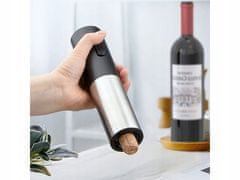 Verk 07087 Automatický elektrický otvírák na víno AA, stříbrnočerný