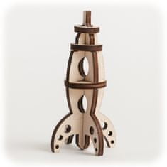 CuteWood fából készült 3D puzzle rakéta