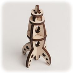 CuteWood fából készült 3D puzzle rakéta