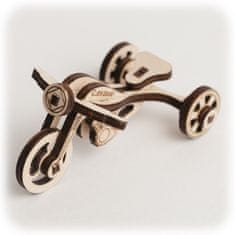 CuteWood fából készült 3D puzzle motorkerékpár