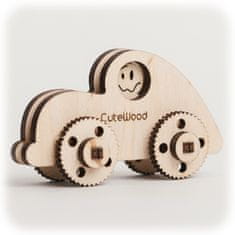 CuteWood fa 3D puzzle autó
