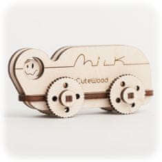 CuteWood fából készült 3D puzzle tejes teherautó