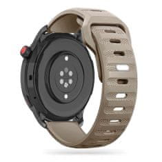 TKG Huawei Watch GT / GT2 / GT2 Pro (42 mm) okosóra szíj - Tech- Protect IconBand Line - homok színű szilikon szíj (szíj szélesség: 20 mm)