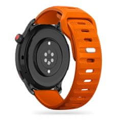 TKG Samsung Galaxy Watch 4 (40 / 42 / 44 / 46 mm) okosóra szíj - Tech- Protect IconBand Line - narancssárga szilikon szíj (szíj szélesség: 20 mm)