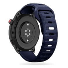 TKG Huawei Watch GT / GT2 / GT2 Pro (42 mm) okosóra szíj - Tech- Protect IconBand Line - kék szilikon szíj (szíj szélesség: 20 mm)