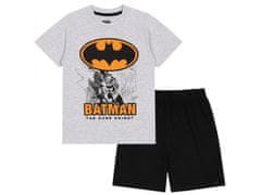 sarcia.eu Batman szürke és fekete fiú pizsama rövid ujjal, nyári pizsama 8 év 128 cm