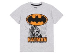 sarcia.eu Batman szürke és fekete fiú pizsama rövid ujjal, nyári pizsama 8 év 128 cm