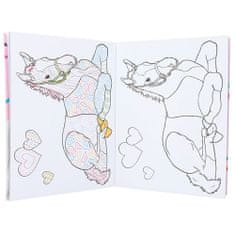 Miss Melody Színes és design könyv , 40x kifestőkönyv