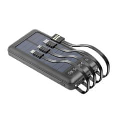 setty. SLR-100 Napelemes akkumulátor 10000 mAh, fekete (GSM115778)