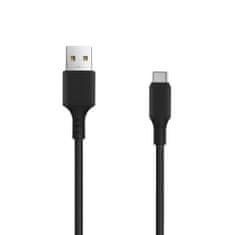 setty. Autós töltő 1x USB 2.4A fekete + USB-C kábel 1,0 m (GSM108845)