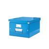 "Click&Store" irattároló doboz A4 lakkfényű kék (E60440036) (60440036)