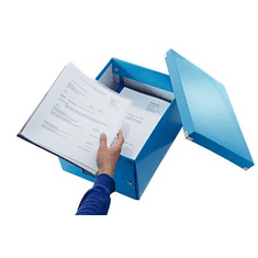 LEITZ "Click&Store" irattároló doboz A4 lakkfényű kék (E60440036) (60440036)